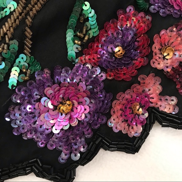 Lawrence Kazan, New York City Exquisite Sequined Beaded Top! NWOT - Picture 15 of 16